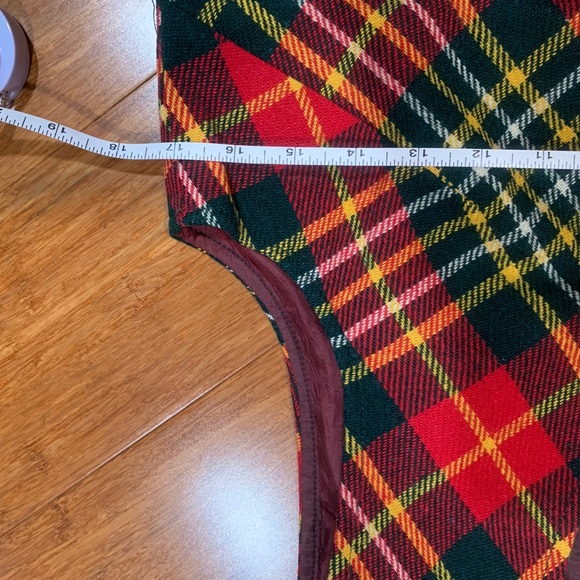 Vintage Bobbie Brooks Plaid Button-Up Vest/flare pant set approx size 8 - Picture 6 of 16